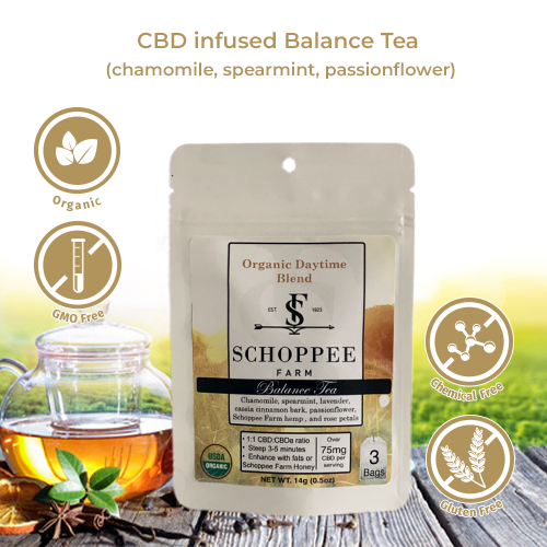 Balance Tea with CBD Organic, Gluten Free, GMO Free